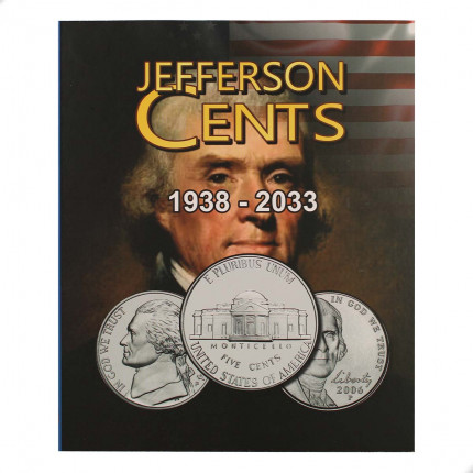 Álbum de Moedas Jefferson Five Cents 1938 - 2033