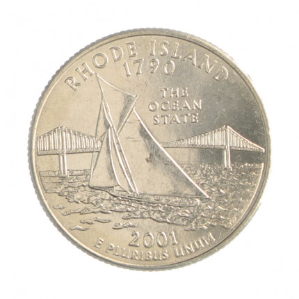 Quarter Dollar 2001 D FC Rhode Island