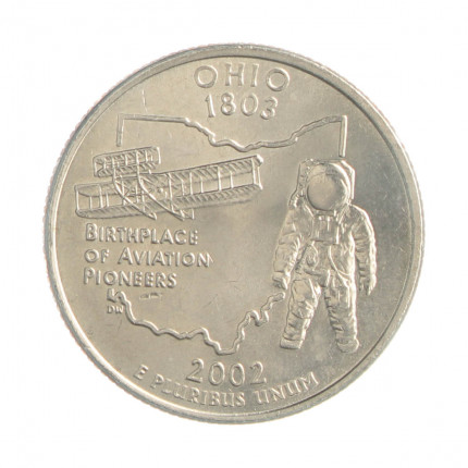 Quarter Dollar 2002 D FC Ohio
