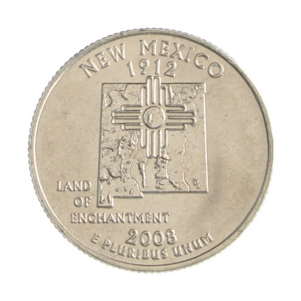 Quarter Dollar 2008 D FC New México