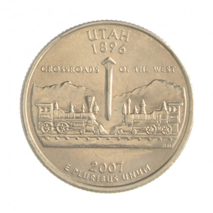 Quarter Dollar 2007 P FC Utah