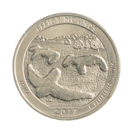 Quarter Dollar 2017 D FC Iowa: Effigy Mounds