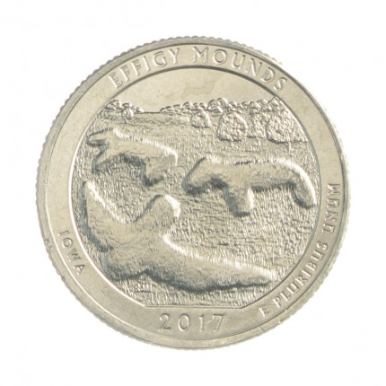 Quarter Dollar 2017 P FC Iowa: Effigy Mounds