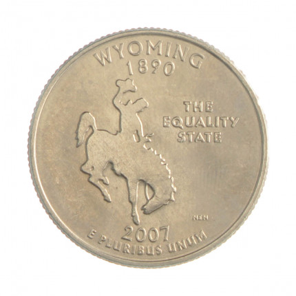Quarter Dollar 2007 D FC Wyoming
