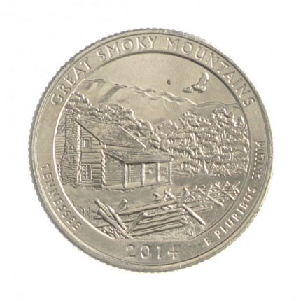 Quarter Dollar 2014 D FC Tennessee: Great Smoky Mountains