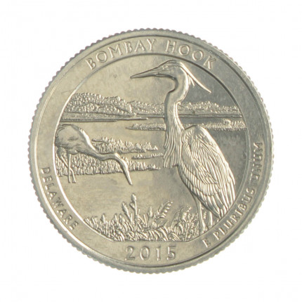 Quarter Dollar 2015 P FC Delaware: Bombay Hook