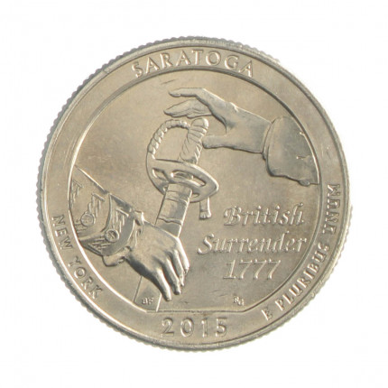 Quarter Dollar 2015 D FC New York: Saratoga