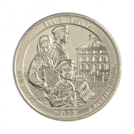 Quarter Dollar 2017 D FC New Jersey: Ellis Island