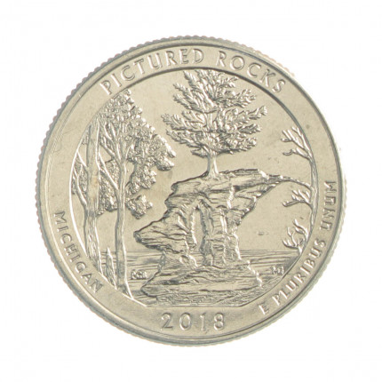 Quarter Dollar 2018 P FC Michigan: Pictured Rocks