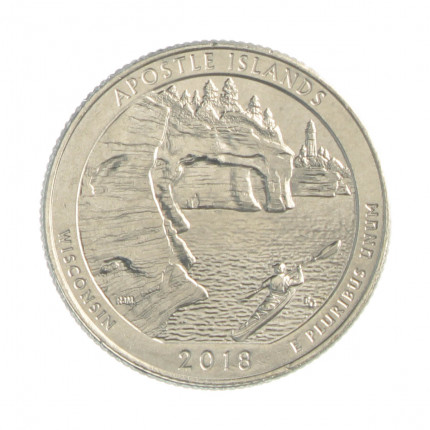 Quarter Dollar 2018 P FC Wisconsin: Apostle Island