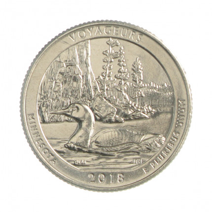 Quarter Dollar 2018 D FC Minnesota: Voyageurs