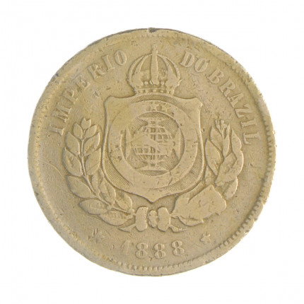 V-034 200 Réis 1888 BC C/Marca de Verniz