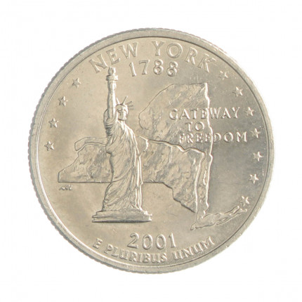 Quarter Dollar 2001 D SOB/FC New York