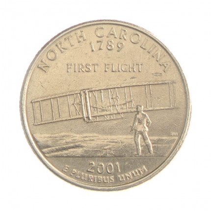 Quarter Dollar 2001 P SOB/FC North Carolina