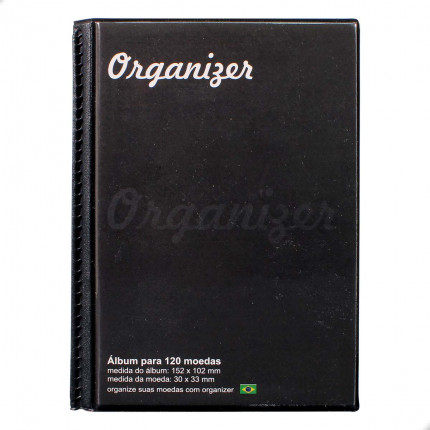 Álbum para 120 Moedas Compacto 15x11