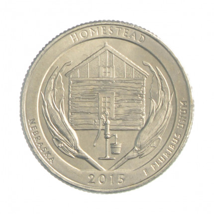 Quarter Dollar 2015 P SOB Nebraska: Homestead