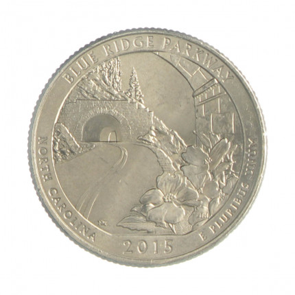 Quarter Dollar 2015 P SOB North Carolina: Blue Ridge Parkway