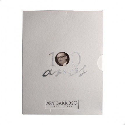 Estojo Moeda P-738 2 Reais 2003 FC 100 Anos Nasc. Compositor Ary Barroso Prata 925 Ø40mm 27gr.