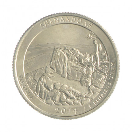 Quarter Dollar 2014 P SOB Virgínia: Shenandoah