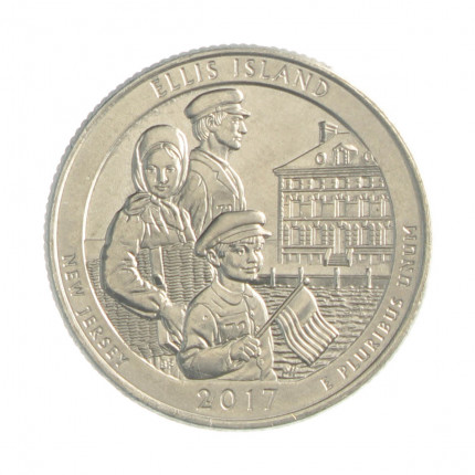 Quarter Dollar 2017 P SOB/FC New Jersey: Ellis Island