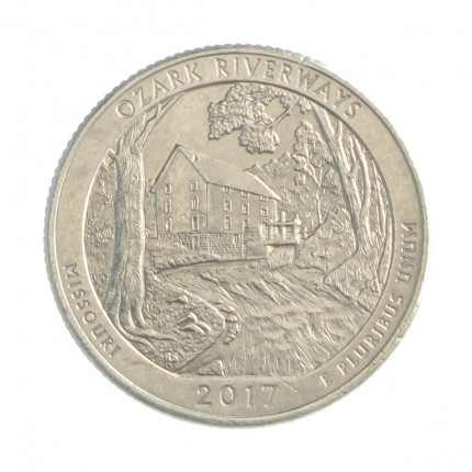 Quarter Dollar 2017 P SOB/FC Missouri: Ozark Riverways