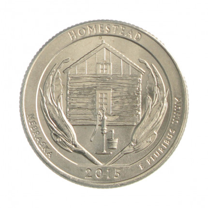 Quarter Dollar 2015 D SOB/FC Nebraska: Homestead