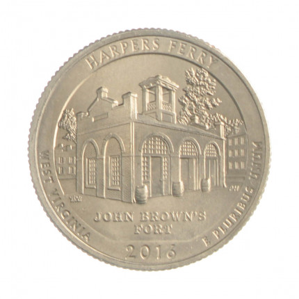 Quarter Dollar 2016 D SOB/FC West Virgínia: Harpers Ferry