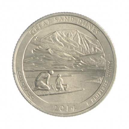 Quarter Dollar 2014 P SOB/FC Colorado: Great Sand Dunes