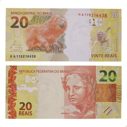 Cédula C-354 HA 20 Reais 2019 SOB/FE - Eduardo R. Guardia / Ilan Goldfajn