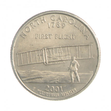 Quarter Dollar 2001 P MBC+ North Carolina