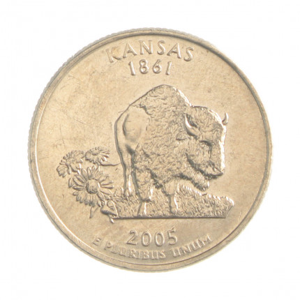 Quarter Dollar 2005 P MBC+ Kansas
