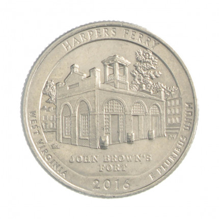 Quarter Dollar 2016 P MBC+ West Virgínia: Harpers Ferry