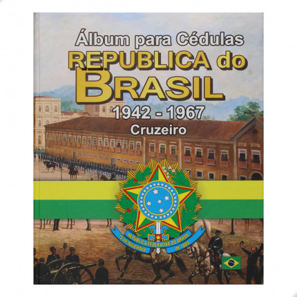 Álbum para Cédulas República do Brasil Cruzeiro 1942 - 1967