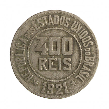 Moeda-V-111-400-Réis-1921-MBC-Cupro-Níquel-30mm-12gr