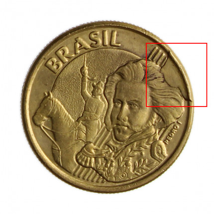 10 Centavos 2002 MBC/SOB Cunho Quebrado