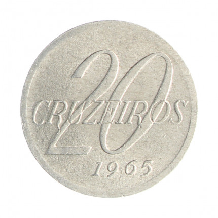V-285 20 Cruzeiros 1965 MBC C/ Sinais de Limpeza