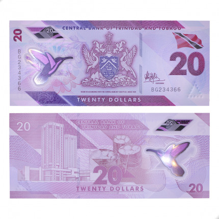 P#63a 20 Dollars 2020 FE Trindade e Tobago América