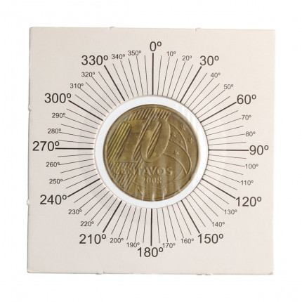 Moeda V-501 10 Centavos 2008 MBC Reverso Horizontal Aço R Bronze Ø20mm 4,8gr.
