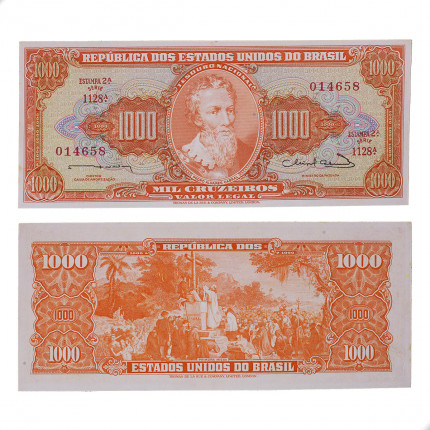 Cédula C-106 1000 Cruzeiros 1963 SOB