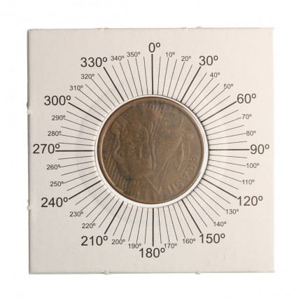 Moeda V-476 5 Centavos 2010 MBC Reverso Invertido Aço R Cobre Ø22mm 4,1gr.*