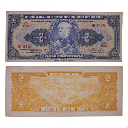 Cédula C-016 2 Cruzeiros 1958 MBC