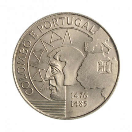 Moeda KM#658 200 Escudos 1991 FC Portugal Europa Colombo e Portugal Cupro-Níquel Ø36mm 21,1gr.