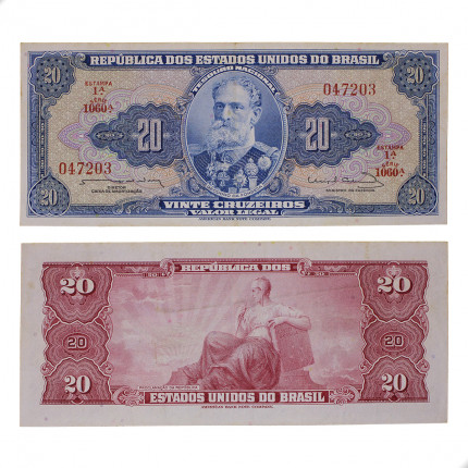 Cédula C-023 20 Cruzeiros 1963 MBC