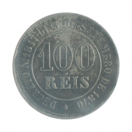 Moeda V-014 100 Réis 1884 MBC  Cupro Níquel Ø27mm 10gr.