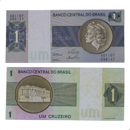 Cédula C-129 1 Cruzeiro 1970 C/ Manchas SOB/FE