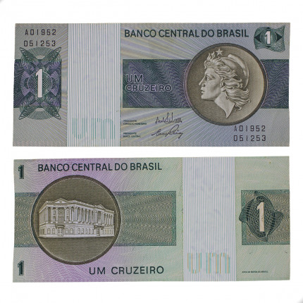 Cédula C-129 1 Cruzeiro 1970 MBC+