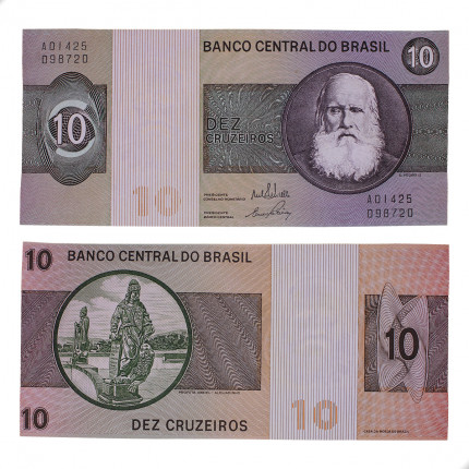 Cédula C-137 10 Cruzeiros 1970 SOB
