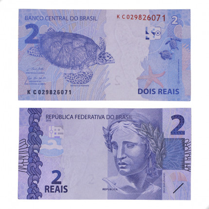 Cédula C-339 KC 2 Reais 2023 SOB/FE - Paulo Roberto N. Guedes / Roberto Campos Neto