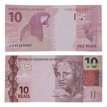 Cédula C-350 JE 10 Reais 2021 SOB/FE - Paulo Roberto N. Guedes / Roberto Campos Neto