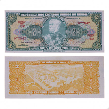 Cédula C-064 2 Cruzeiros 1958 SOB/FE